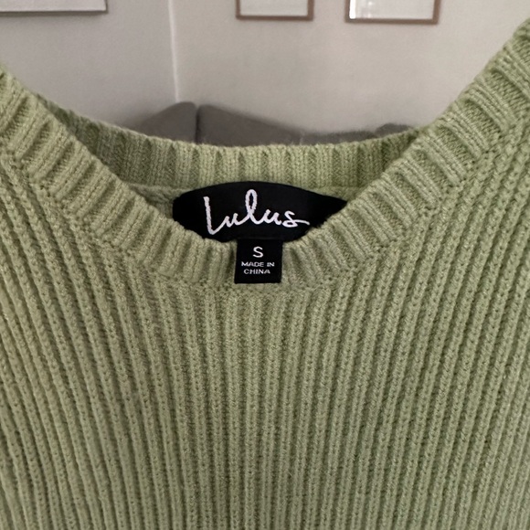 Lulus Light Green Knit Midi Dress - Picture 4 of 4